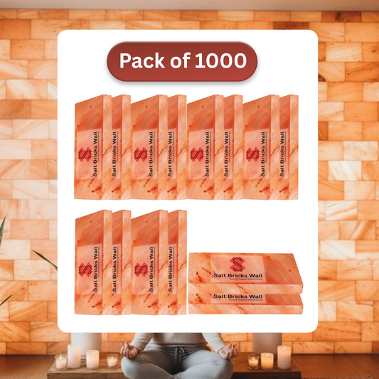 Himalayan Salt Tiles 8x4x1 – 1000 Pack for Large Salt Wall